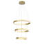 Lustre à niveaux unique et remarquable à 3 lumières DEL-66304252