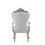 Chaise avec accoudoirs en tissu crème et ivoire Gorsedd (ensemble de 2)