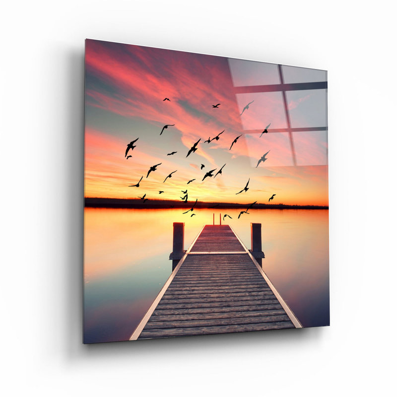 Superbe peinture décorative en verre trempé de 31,5 po x 31,5 po | 100% verre trempé, épaisseur: 0,16 pouce | Imprimé UV pour des couleurs éclatantes et une durabilité | Décoration murale parfaite pour le salon, la chambre à coucher ou le bureau, design élégant et moderne