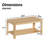 Rectangular Coffee Table with Storage Shelf