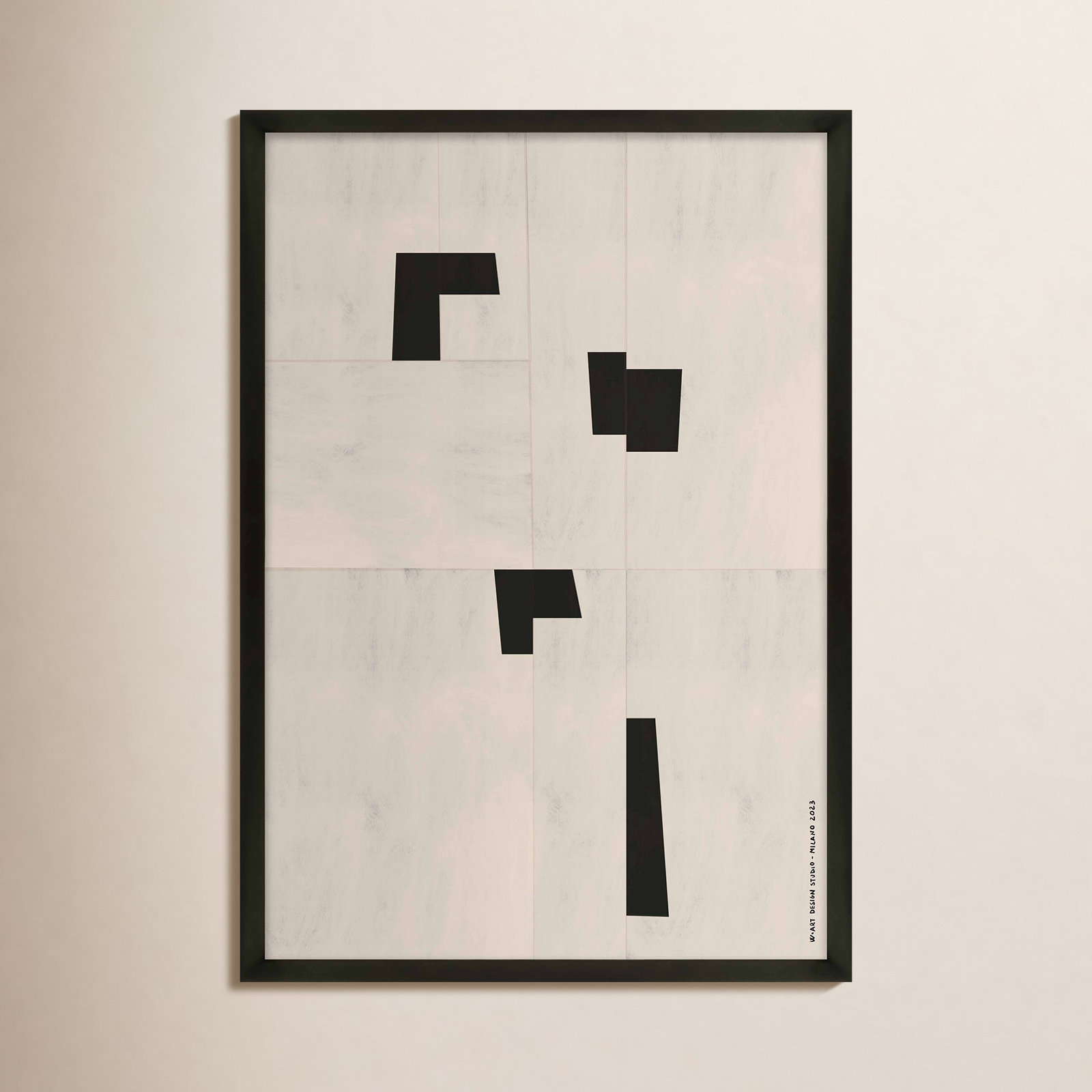 Scattered 1 by Romina Gadler, Black Paper Framed, 30" H x 21" W