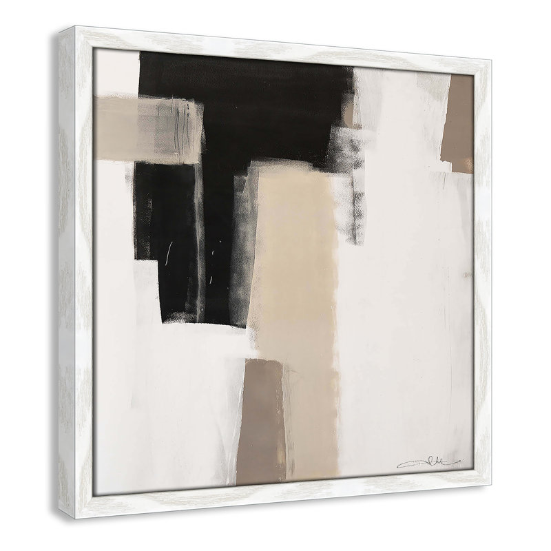 «Earth Scapes I-A Print» par, H 17 po x l 17 po x P 1,25 po, Cadre blanc mince