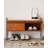 31.1" Brown Rectangular Solid Wood Shoe Storage