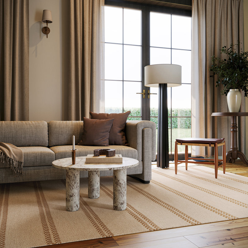 Nate Berkus York Striped Wool Cozy Area Rug, Rectangle 8'6" x 11'6"