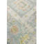 Tapis bleu clair / orange en laine noué à la main Oushak-86763636