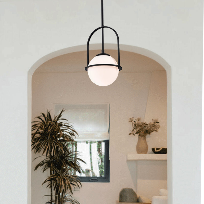 Mini-luminaire suspendu en verre Dowzall