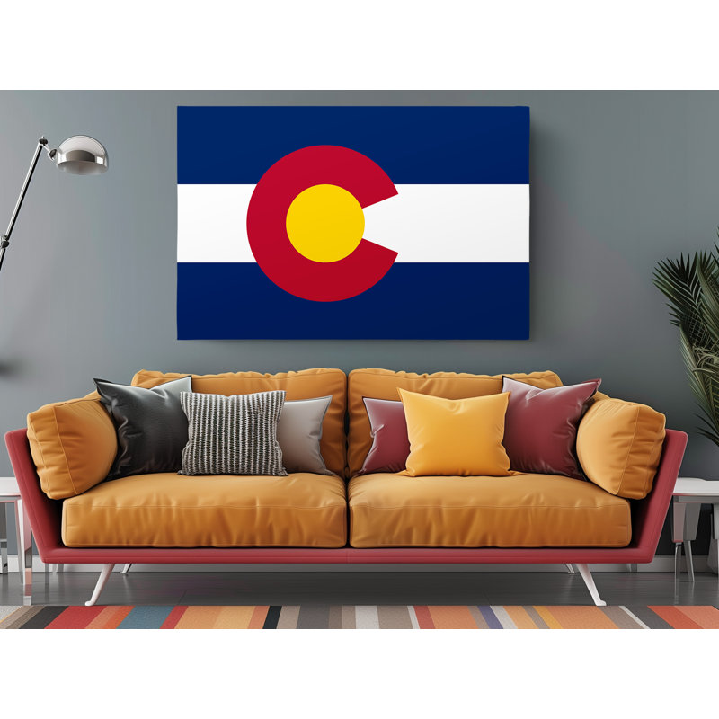 «Colorado State Flag», impression sur toile tendue, L 24 po x H 16 po