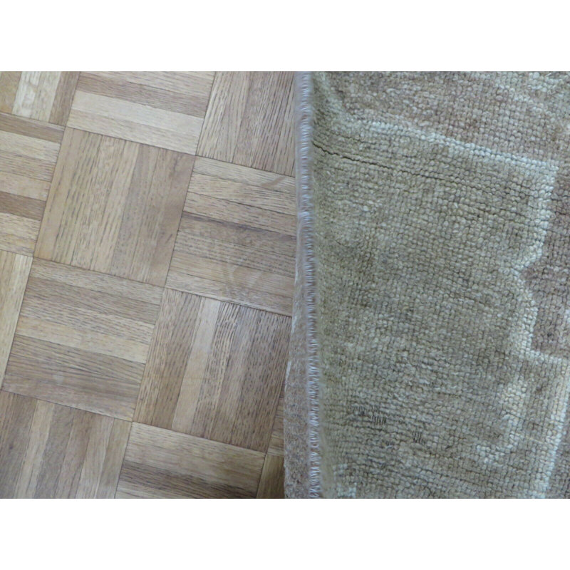 Tapis oriental turc Oushak brun 3 pi 7 po x 6 pi 2 po 7631FD4091F043DDBD6E1BD985C799B8