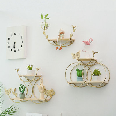 Fitchette Circle Metal Accent Shelf