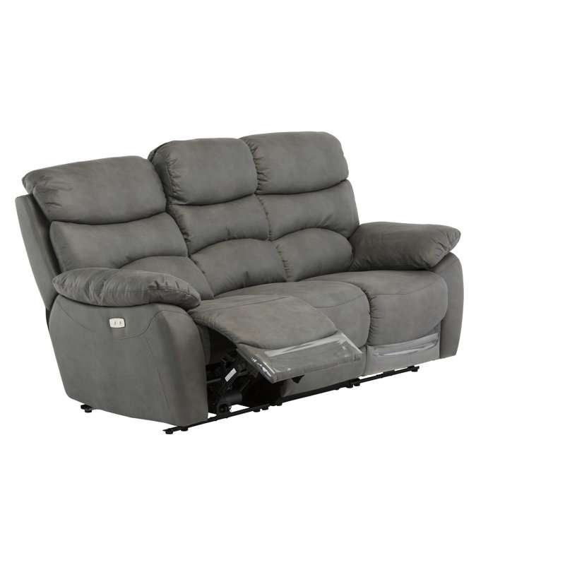 Pickell 204cm Wide Standard Recliner, Grey