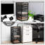 Chariot de rangement polyvalent avec tiroirs Mind Reader, organisateur de bureau, chariot utilitaire, filet métallique, noir