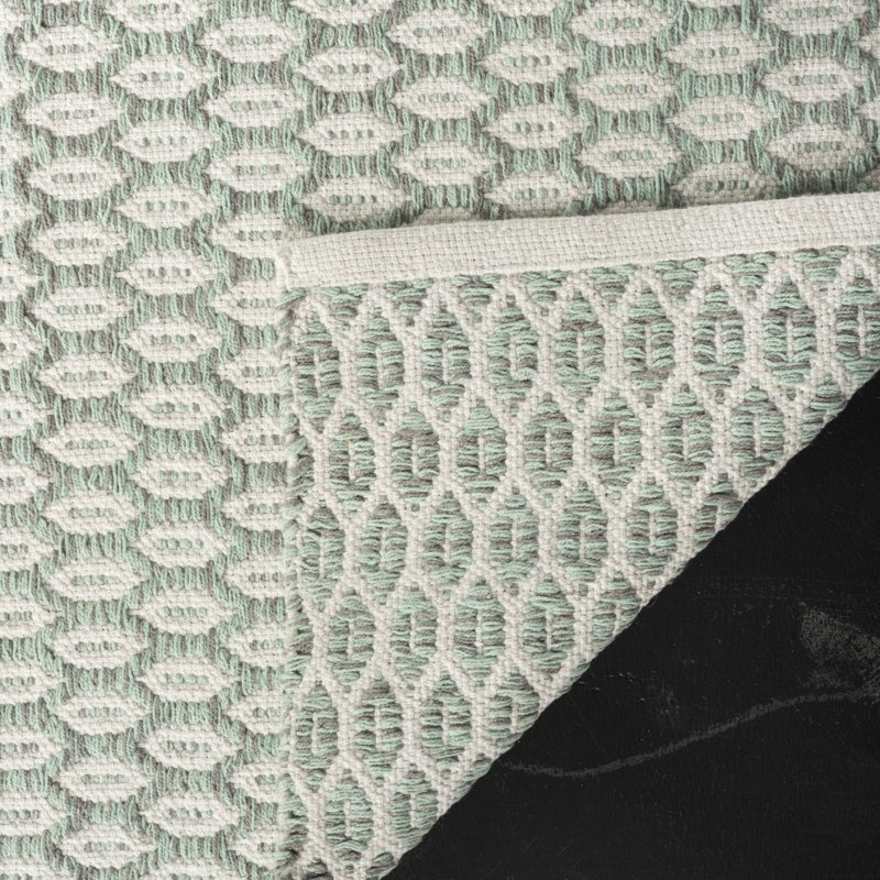 Modena Hand Woven Cotton Geometric Rug, Rectangle 3' x 5'