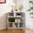Corner Storage Cabinet, Stackable Corner Shelf for Living Room, Bedroom, Kitchen, Solid Wood Veneer (31" / 36" Options)-252120197-252120314-257501723