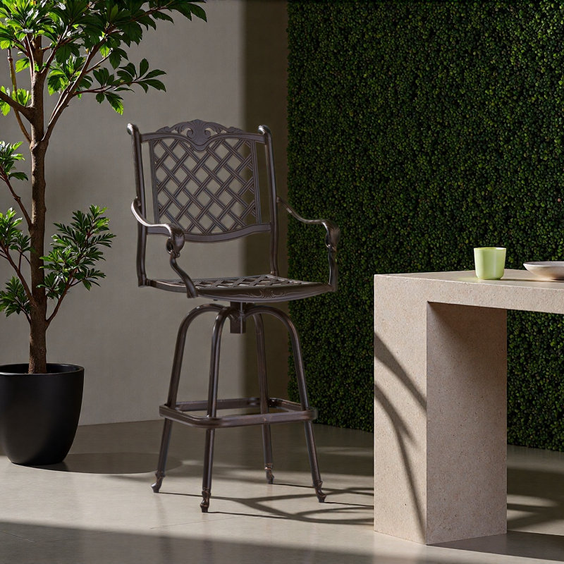 TABOURET DE BAR EN FONTE D'ALUMINUM