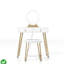 Coiffeuse de maquillage blanche avec tabouret - coiffeuse lumineuse réglable avec 3 modes de luminosité et 2 tiroirs