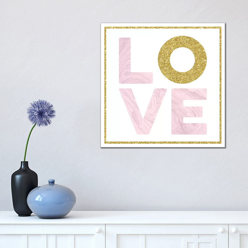 Glam Love by Amanda Murray - Wrapped Canvas Print, 45.72cm H x 45.72cm W x 1.91cm D