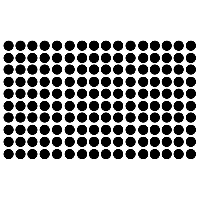 Adhésif décoratif à pois, Noir