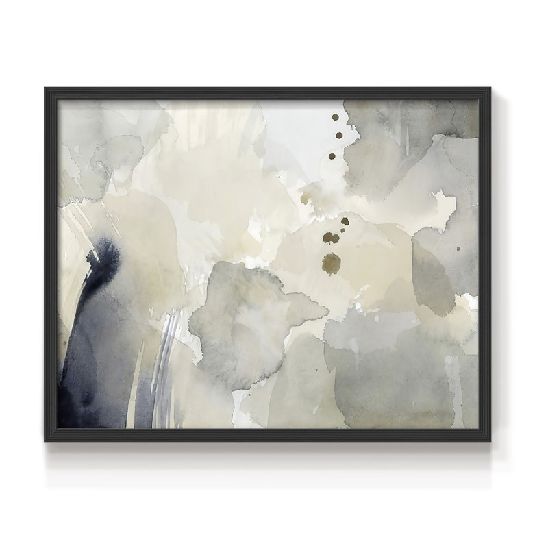 Bergamote séchée dans la brume IV - Reproduction encadrée - Restickable, H 16 po x l 20 po, Noir, noir, noir, noir