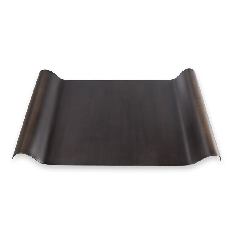 Quinton Steel Decorative Tray, Bronze