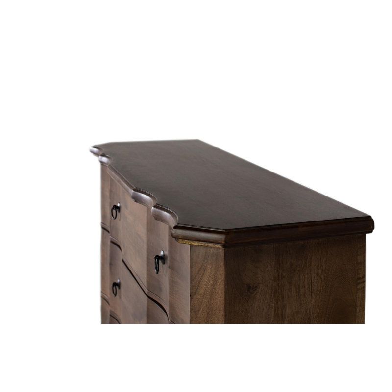 Abigail Solid Wood 3 - Drawer Rectangle Accent Chest