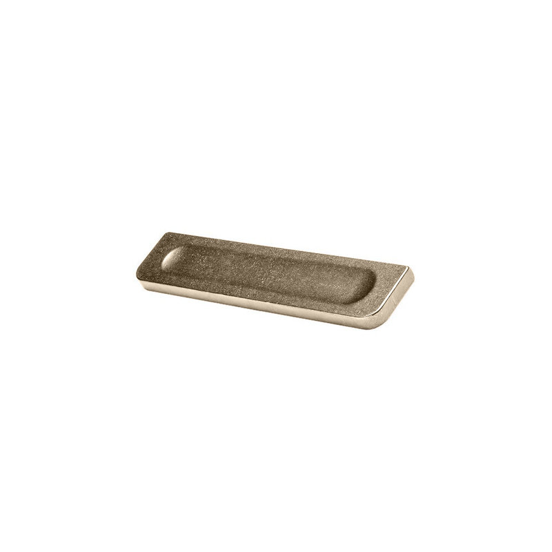 Press Recessed Pull, 12", White Bronze Light
