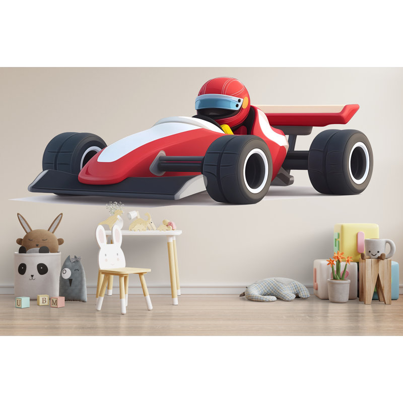 Voiture de course, art mural, décoration de chambre d'enfant, imprimable 294Mv, H 24 po x l 13 po