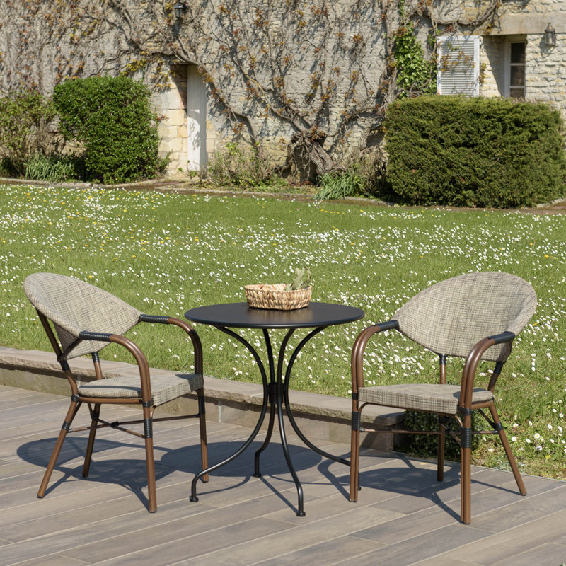 Delors 2 - Person Patio Dining Set with Round Table