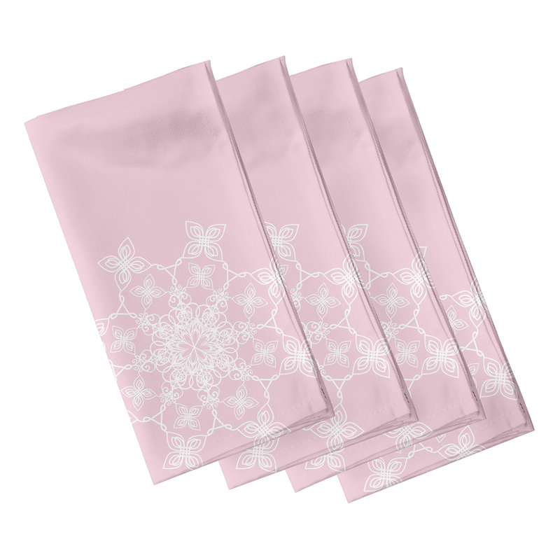 Ensemble de serviettes 4 pièces Falling Snow, Rose clair
