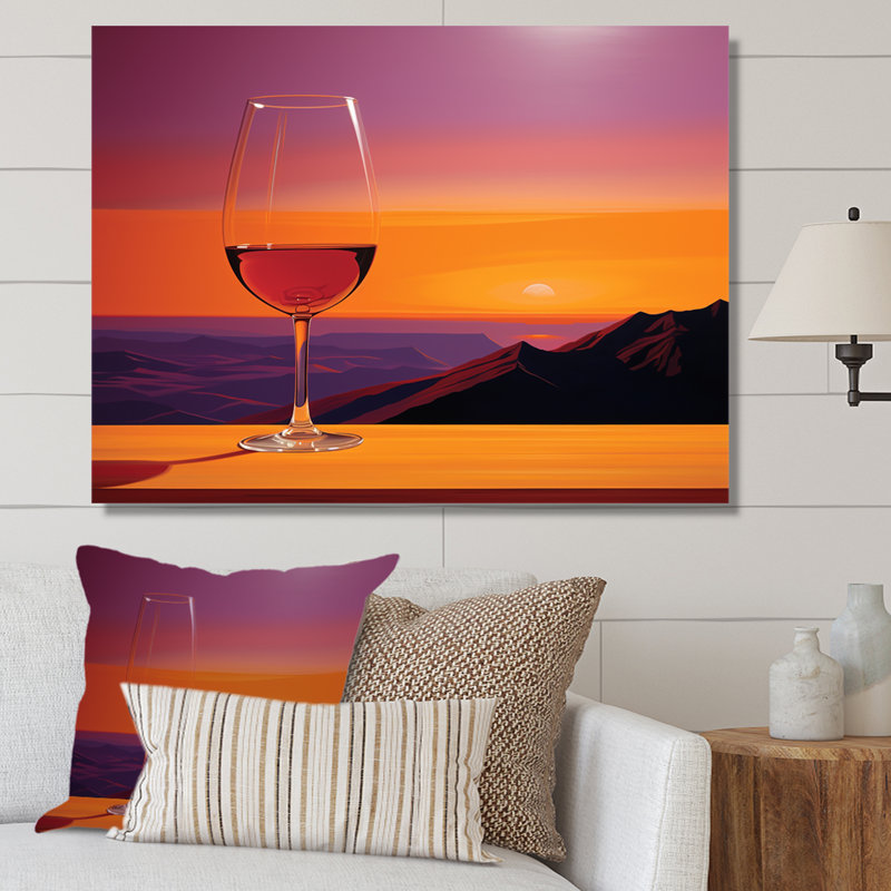 Vinos Vista I sur toile, H 12 po x l 20 po x P 1 po, Toile tendue