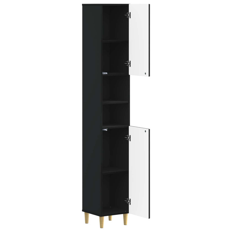 Linen Cabinet, Black