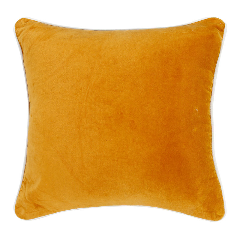 Velvet Throw Pillow, Gold
