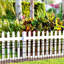 43cm H x 33cm W Metal Animal Barrier Fence, 10 Pack Decorative Garden Border, No Digging Patio Fence, 3.3m Total Length-130055863