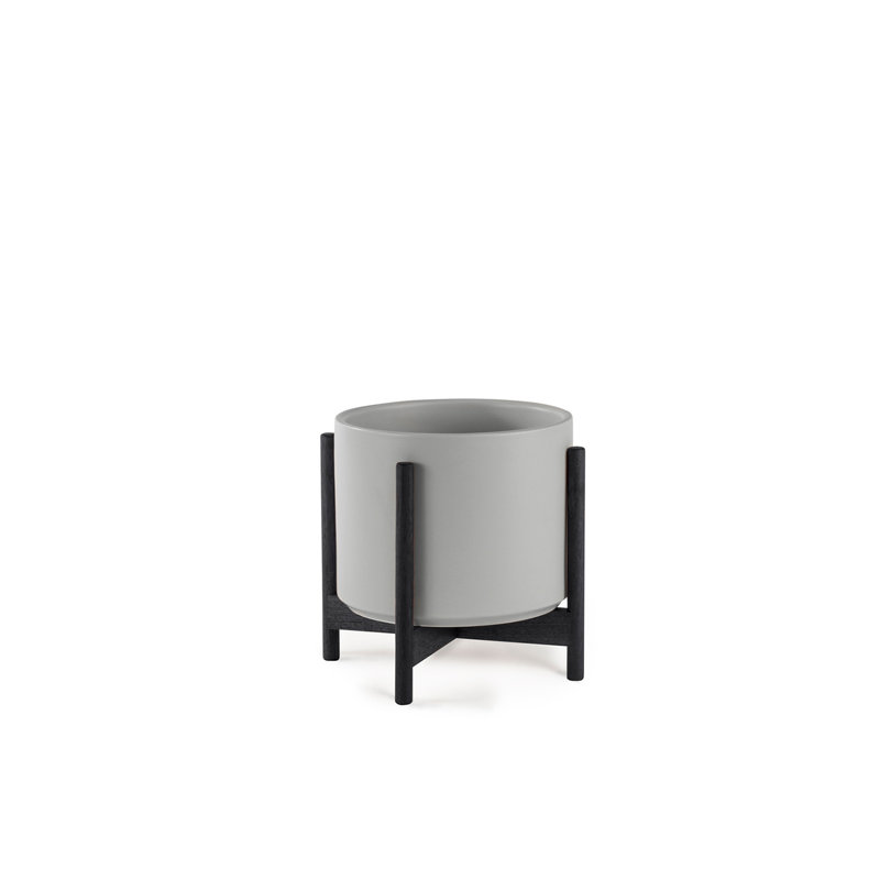 Jardinières en pot, Gris/noir