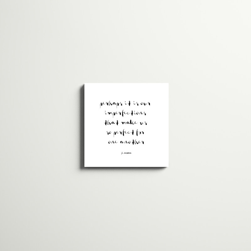 «Classic Quotes I» par Jarman Fagalde, reproduction d'art textuel sur toile tendue, H 20 po x l 20 po
