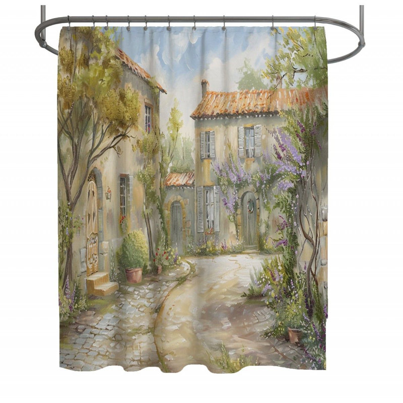 Rideau de douche Tishanna, H 73 po x l 70 po