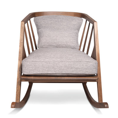 Chaise berçante en bois massif Victoria