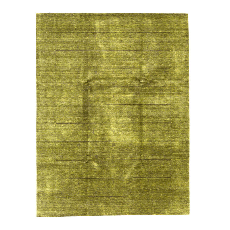Tapis vert olive 8 pi 9 po x 11 pi 9 po One-of-a-Kind