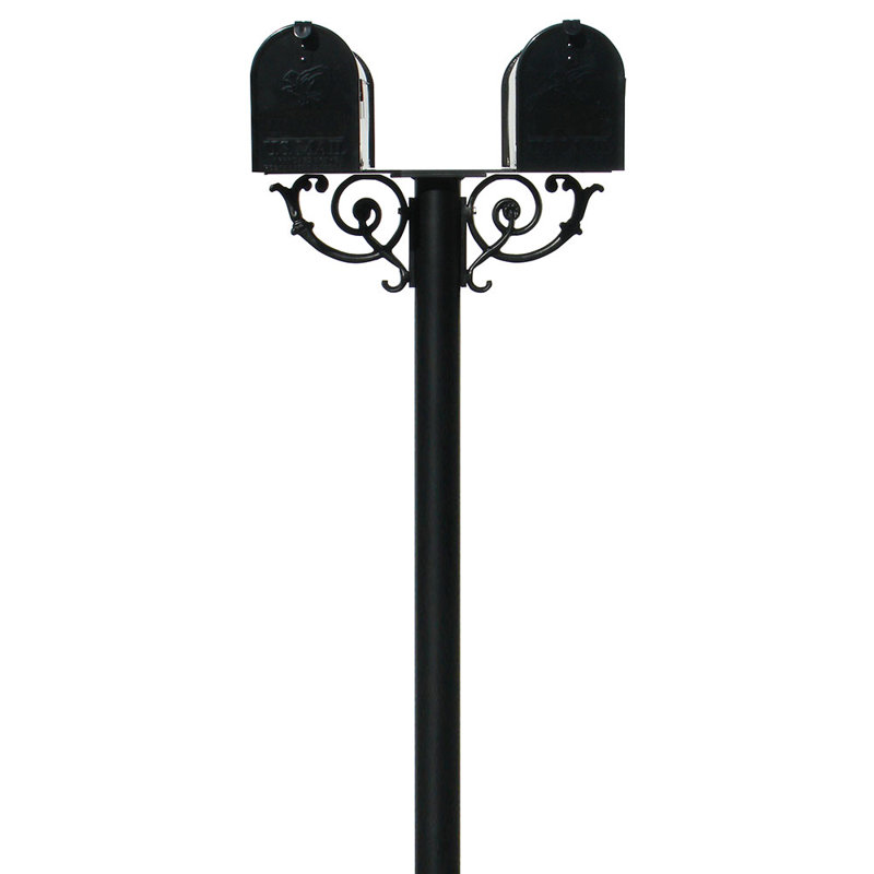 Hanford Aluminum Post Mounted Mailbox, Yes