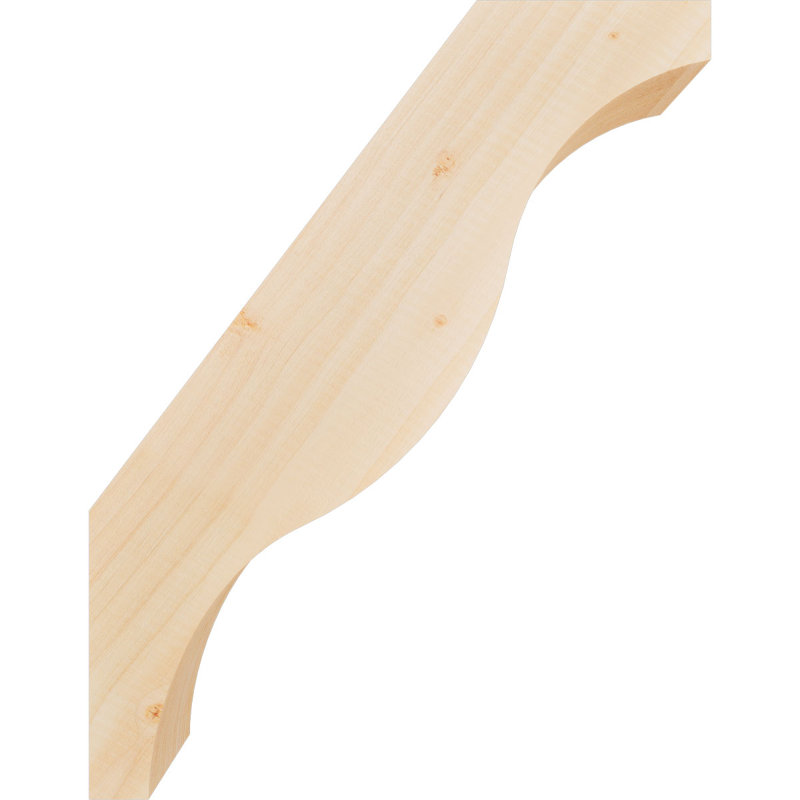 Attelle de genou Funston, Sapin de Douglas, Lisse, H 18 po x l 3,5 po x P 14 po