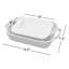 Ensemble de plats de cuisson rectangulaires en céramique 2 pièces-23966683