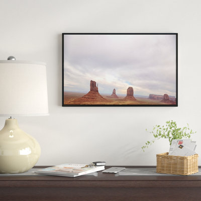 «Monument Valley Panorama», reproduction de photo sur toile tendue encadrée