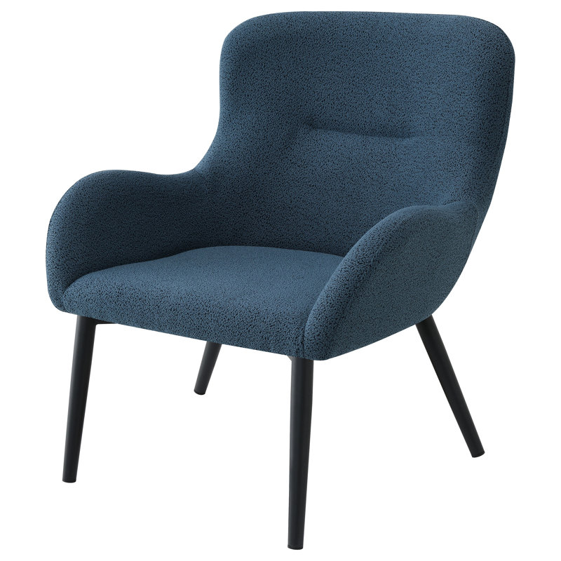 Fauteuil d'appoint rembourré Memphys, Polyester bleu
