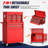 10-Drawers Rolling Tool Chest, 2 in 1 Lockable Tool Box with Drawers, High-Capacity Mechanic Tool Organizer, Adjustable Shelf & Detachable Top Cabinet for Workshop Garage-1587040624