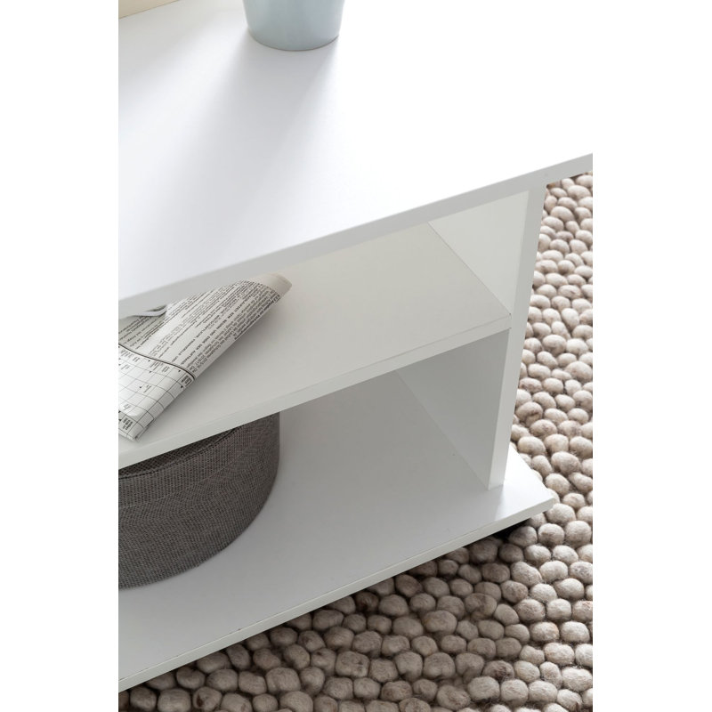 Perkinson Four Leg Coffee Table, White