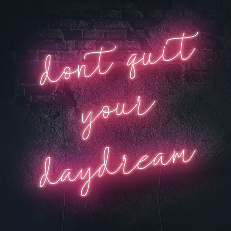 Neon Inspo III by Victoria Borges - Wrapped Canvas Painting, 91cm H x 91cm W