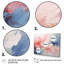 Rose et bleu apaisant tourbillons III - peinture abstraite, art mural-310219453-310219452