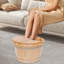 Seau de bain en bois