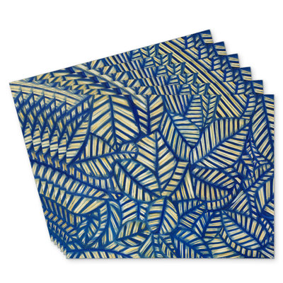 Leaves Pattern Polyester Boltwood Set of 6 | Home Decor