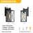Vendramin 1 - Light Black Outdoor Wall Light Dimmable Patio Lantern