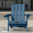 HDPE Folding Adirondack Chair With Cup Holder-454785611